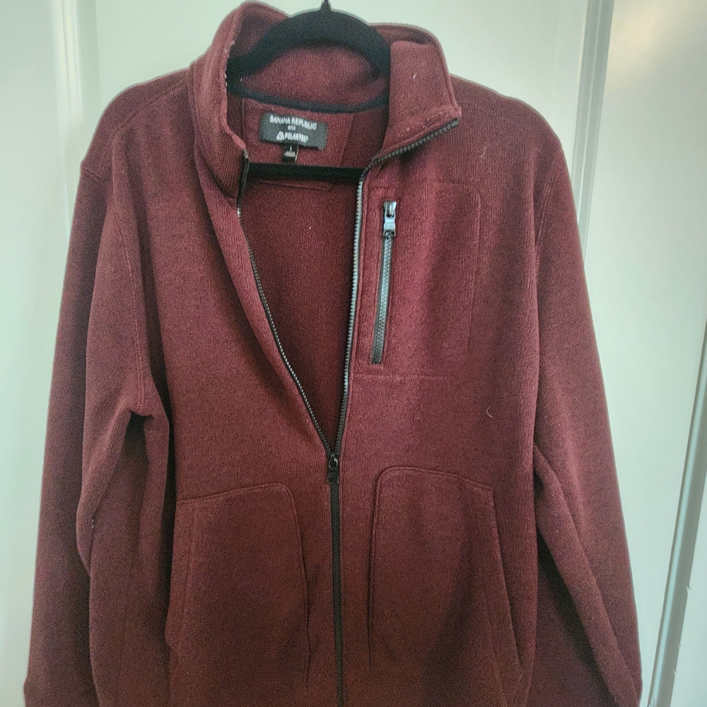 Banana Republic Red Polartec Sweater